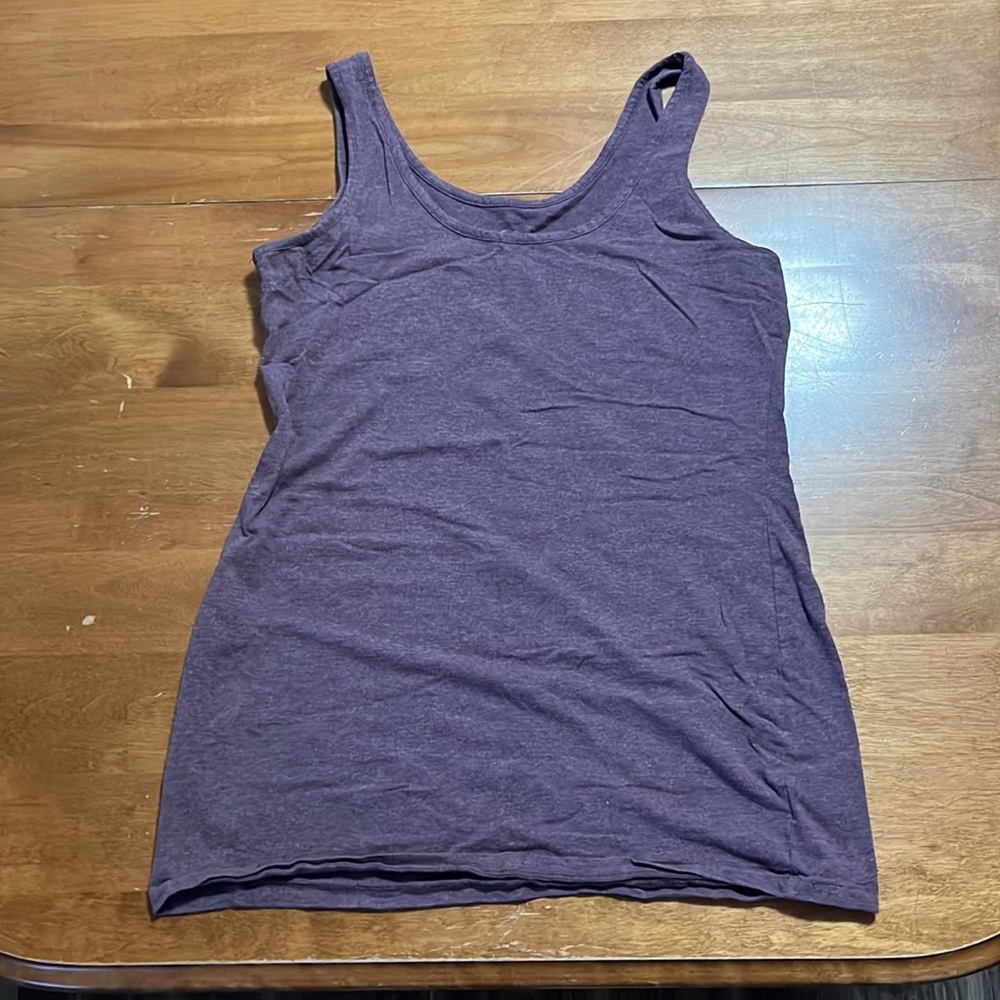 Tattoo Purple Scoop Neck Tank